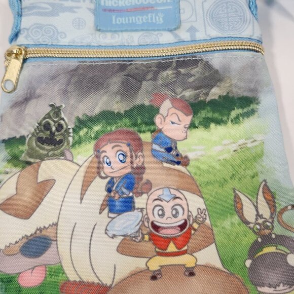 Loungefly Avatar: The Last Airbender Chibi Group Passport Crossbody Bag - Picture 4 of 4